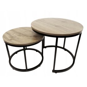    Маса за кафе Kontrast SK102 кръгла 53 x 53 x 45 см дъб сонома