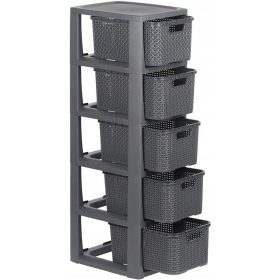    Рафт за баня BranQ антрацит 29,5 x 24 x 80 см