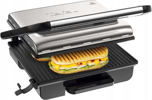  МОЩЕН ЕЛЕКТРИЧЕСКИ КОНТАКТЕН ГРИЛ PANINI TEFAL GC242D 2000W МЕСО ЗЕЛЕНЧУЦИ