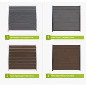   Панел Ограда span WPC алуминиев композит