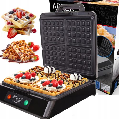  ГОФЕТНИЦА ADLER AD3036 МОЩНА 1500W 4 ВАФЛИ