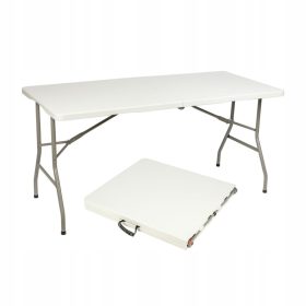   Градинска маса - Маса Bauerkraft, пластмасова, правоъгълна, 153,5 x 70 x 74 cm