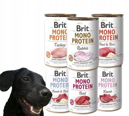  Мокра храна за кучета Brit Mono Protein Beef 400 гр