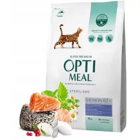  Optitimeal суха храна сьомга 4 кг