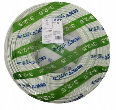 Плосък електрически кабел, монтаж YDYp NKT 3 x 2.5