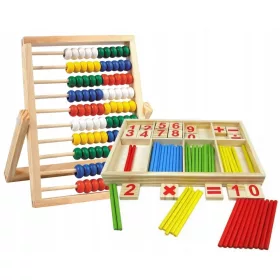    Starpak многоцветно сметало + Pro Kids многоцветни пръчици за броене