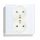 Стенен електрически контакт DC Smart Home, бял