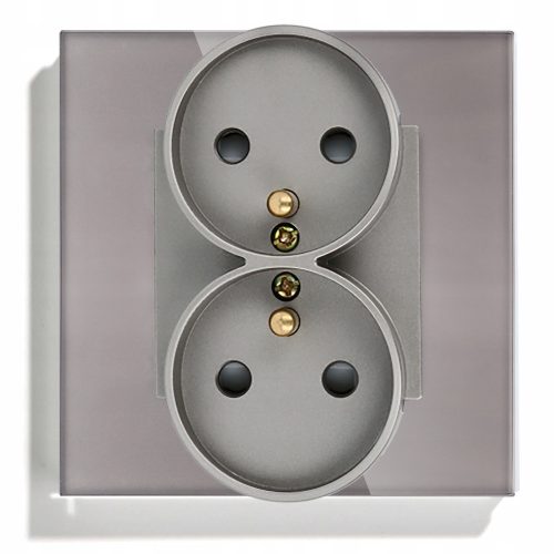 Стенен електрически контакт DC Smart Home, сив