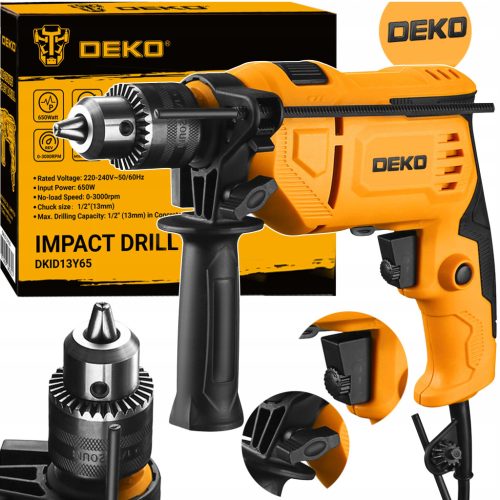  DEKO УДАРНА БОРМАШИНА 650W РЕГУЛИРАНЕ DKID13Y65