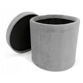    Кръгъл пуф, ОТВАРЯЩ КРЪГЛ СЪХРАНЕНИЕ Микс от цветове