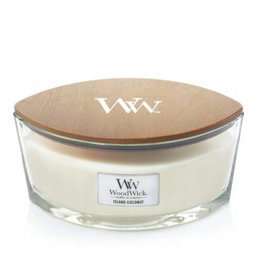 Свещ - Традиционна соева свещ Island Coconut Woodwick 1 бр.
