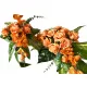 Комплект от венец и букет в ярки есенни цветове, изработени изцяло от висококачествени флористични материали