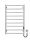 Mario Radiators електрически радиатор за баня 110 W 500 x 810 mm хром