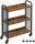  Кухненска количка Vasagle LRC66BX 66x26x85 см черно-кафява
