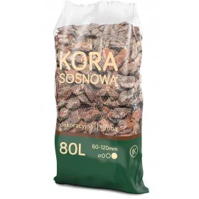    БОРОВА КОРА 80Л СИЛНО ДЕКОРАТИВНА 60-120мм ГРАДИНСКИ ЕКСТРА ДЕБЕЛЕН