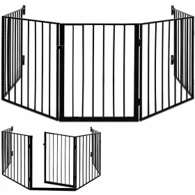    Преграда за врати, камина, стълби Casaria завинтена черна