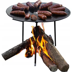    ЧУГУНЕЕН ТИГАН ЗА ЛАГЕРЕН ОГЪН, СТОЯЩ ИЛИ ВИСЕЩ
