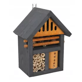    СИВА КЪЩА ЗА НАСЕКОМИ ЗА ПЧЕЛИ МЕЙСОН 14х19х24см