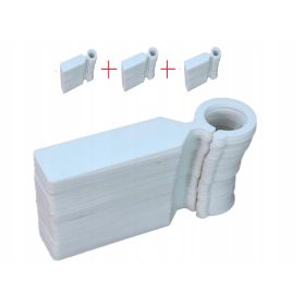    Етикет за вратовръзка бял 22 x 10,5 см 300 бр.