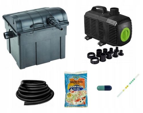  ВЕТЪРЕН ФИЛТЪР 6000L + UV9W ЛАМПА + ПОМПА 3500l/h + МАРКУЧ