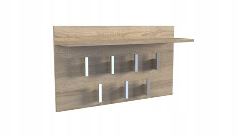  Рафт за закачалка 2F, дъб сонома, антре, коридор Ес