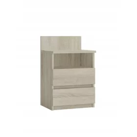    Нощно шкафче M1 malwa 2 чекмеджета 1 рафт sonoma