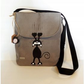    Детска чанта UniQueBags бяло, черно, нюанси на розово котка