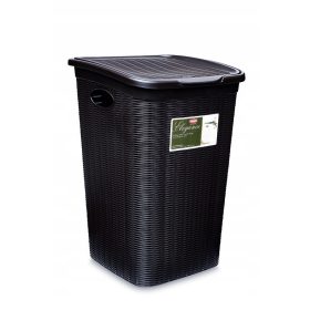    Стоящ кош за пране Stefanplast 50л, нюанси на кафяво и бежово