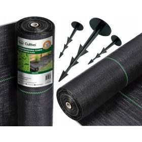   Агротекстил - Агротекстил за мулчиране (против плевели) Cultivo черен 100 x 5000 cm 90 g/m²