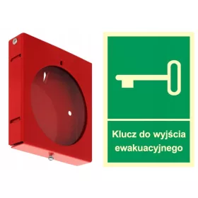   SELGROS Шкаф за ключове за здраве и безопасност, с една врата, 9,8 cm x 9 cm