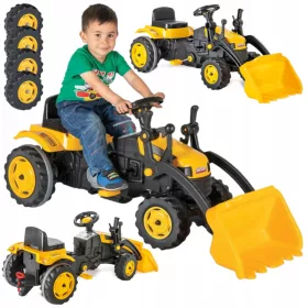  Детски трактор Статор Жълт