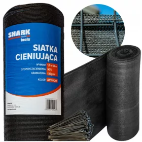   ЗАЩИТНА МРЕЖА 1.5х50м МАСКИРАЩА ОГРАДА ЗА ОГРАДА 90% АНТРАЦИТ