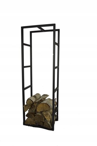 KoyGarden метална стойка за дърво 40 x 25 x 120 см черна