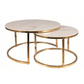    Холна маса Signal, ПЕЙКИ, кръгла, 80 x 80 x 42 см, бяла