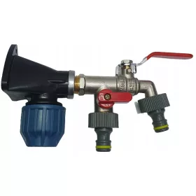    Комплект коляно за стена двоен кран PE тръба 25мм