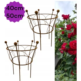    Подпора за растения, храсти, подпори за растения Комплект PL Quality, диаметър 40+50см