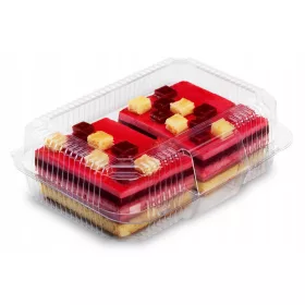   Съдове за еднократна употреба - Пластмасови контейнери за сватбена торта любимец 50 бр