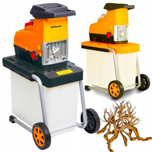 Дробилка за клони - ЕЛЕКТРИЧЕСКИ ШРЕДЕР ЗА КЛОНИ 3500W ЦИЛИНДЪР RIWALL