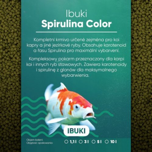  Ibuki Spirulina Color 3 мм 5 л храна за рибки