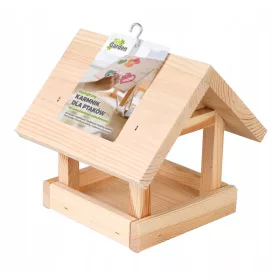   МАЛКА ДЪРВЕНА ХРАНИЛКА ЗА ПТИЦИ НАПРАВИ САМ DIY 18x18x18 cm