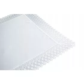   Покривка, пътека - Пътека за маса, бяла, кремава, 170 х 50 см