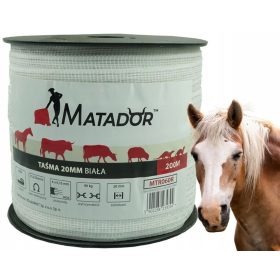   Електрооградна лента Rolmarket MTR060R бяла 200м