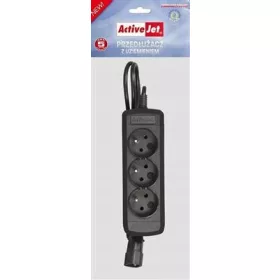   Удължителен кабел Activejet (3 x UTE; 10 A; 1,5 м; черен)