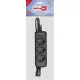  Удължителен кабел Activejet (3 x UTE; 10 A; 1,5 м; черен)