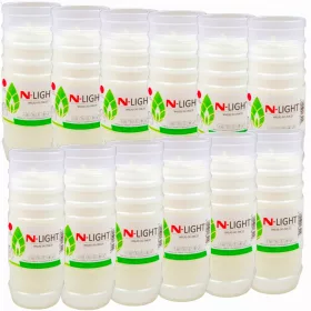   12 БР. ВЛОЖКИ ВЛОЖКИ ЗА СВЕЩИ СВЕЩИ ПАРАФИН ПАРАФИН 7 ДНИ 168H