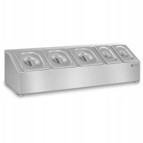   Дисплей за съдове с капаци Royal Catering 10010321 сребрист