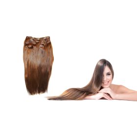    Кичури естествена руса коса с щипка