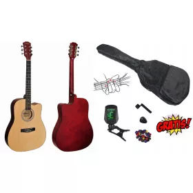    Монтана Дредноут акустична китара с дясна ръка, уестърн