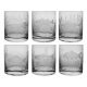 Коктейлна чаша - Art-Glass чаши за уиски 300 мл 6 бр.