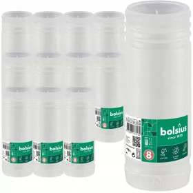   Parafinovi vlozhki za svechti Bolsius RP8, goryane do 170 chasa - 12 broya v opakovka